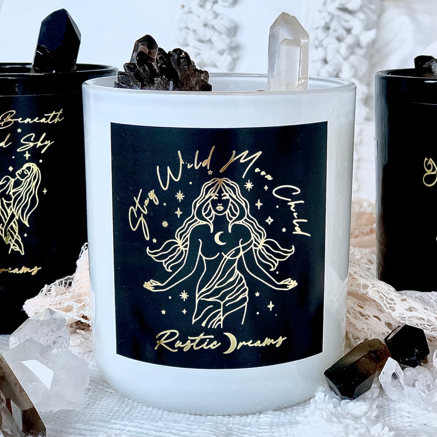 Smoky Quartz Collection ~ Extra Large Limited Edition - Scented Soy Candle