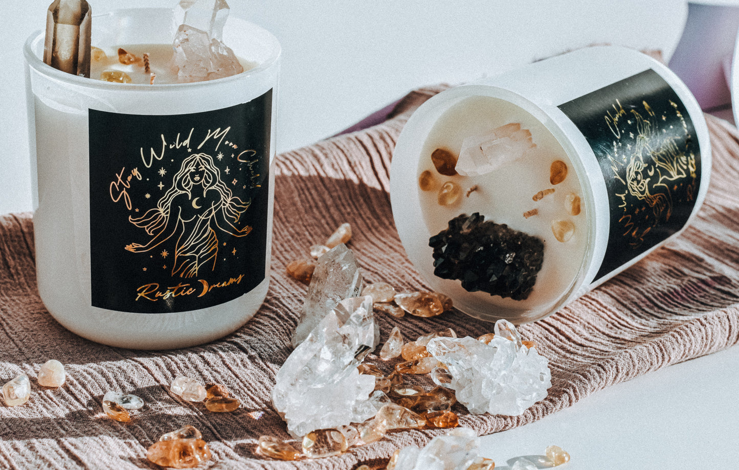 Smoky Quartz Collection ~ Extra Large Limited Edition - Scented Soy Candle