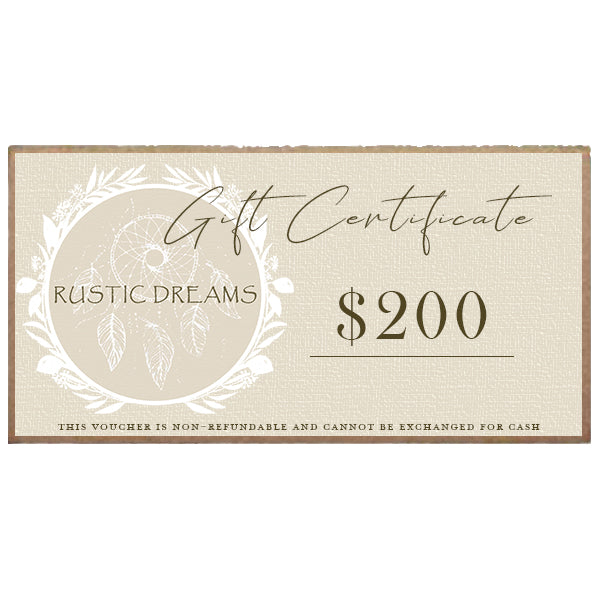 Rustic Dreams Gift Card