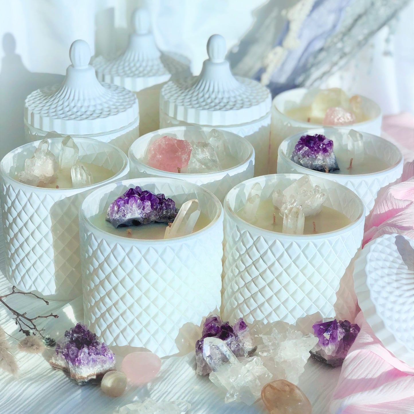 Mystique Collection - Crystal Scented Soy Candles