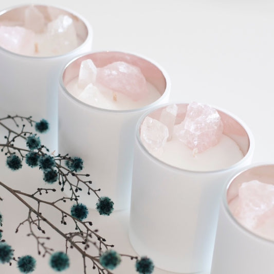 Celestial Collection - Crystal infused Scented Soy Candles