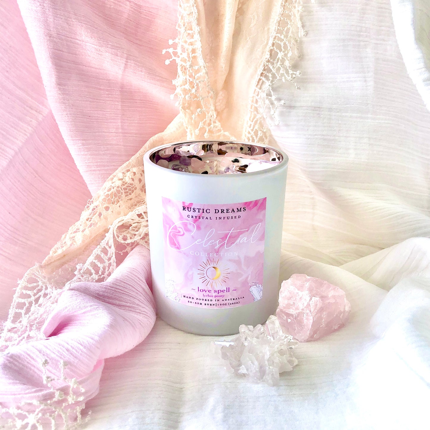Celestial Crystal Chips - Crystal Infused Scented Soy Candles